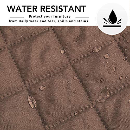 Reversible L Shape Sectional Couch Cover (X-Large / Brown/Brown)