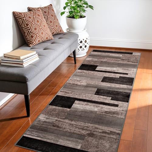 2x6 Washable Runner Rug for Hallway&Kitchen (Chocolate / 2' x 6' (Rectangular))