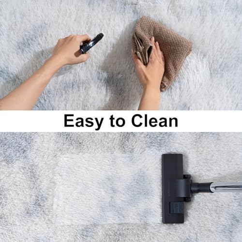 Ultra Soft Runner Rugs with Upgraded Non (2' x 6' (1 pc) / Tie-dye Light Grey)