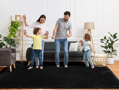 Black Area Rugs 9x12 Living Room (Black / 9' x 12' (Rectangular))