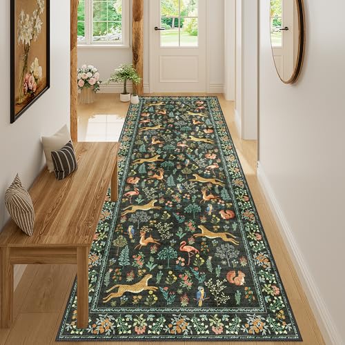 3x8 Runner Rug (Black (Animal) / 3' x 8' (Rectangular))