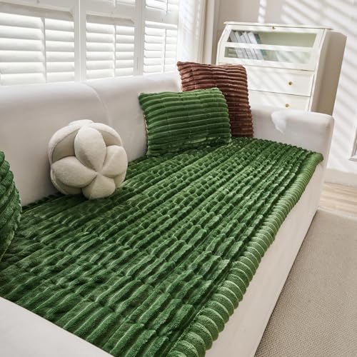 Couch Cover for Dogs Washable Non (Green / 27.6X82.7)