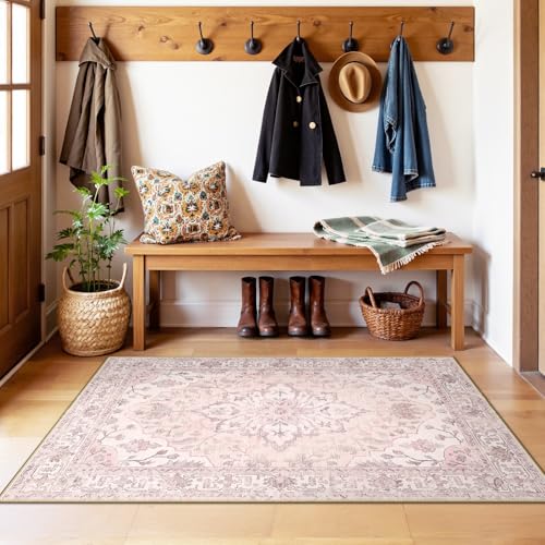 Washable Area Rug (Pink / 3' x 5' (Rectangular))