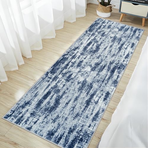 2'6''x8' Runner Rugs Washable Rug (Blue Grey / 2'6" x 8' (Runner))