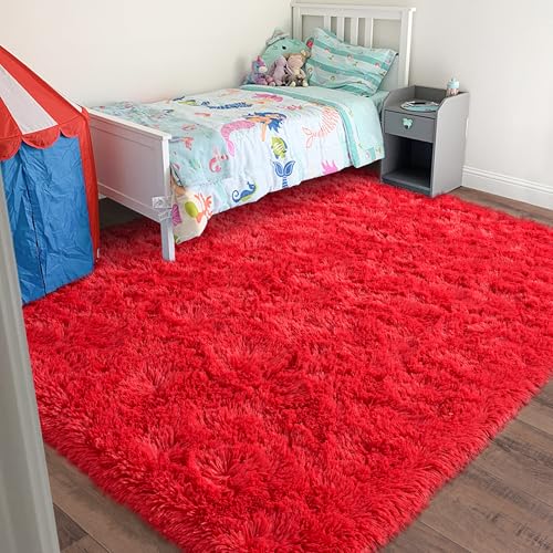 Rugs for Living Room 6x9 (6' x 9' (Rectangular) / Red)