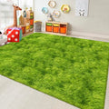 Green Tie Dyed Rug for Living Room 8x10 Fluffy Area Rug Mat Bedside Throw Rug for Bedroom Kids Room Boys Teens Nursery Baby Dorm Office Home Decor Aesthetic Carpets (Tie-dyed Green / 8' x 10' (Rectangular))