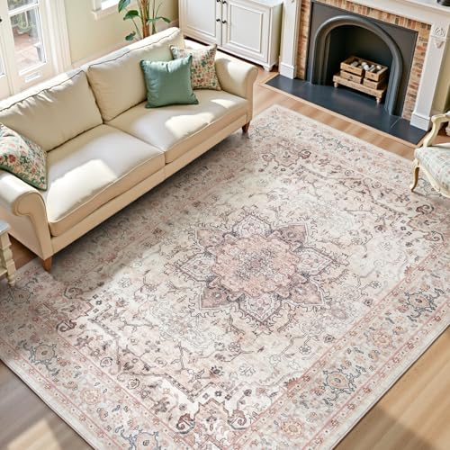 8x10 Pink Area Rugs for Bedroom Living Room (Sunflower Pink / 8' x 10' (Rectangular))