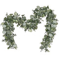 2 Packs 6FT Artificial Eucalyptus Garland Faux Greenery Garland (Grey Green / 2 Packs)