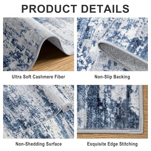 8x10 Area Rug Living Room (New-blue Grey / 8' x 10' (Rectangular))