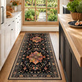 Washable Area Rug (Black/Colorful / 2' x 6' (Rectangular))