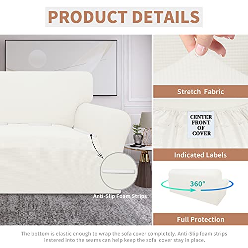100% Waterproof Couch Cover (Cream / Sofa)
