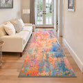 2x6 Rainbow Rug Runners for Hallways Kitchen Runner Rug Non Slip Washable Colorful Long Runner Rugs with Rubber Backing Soft Abstract Carpet Runner for Bedroom (Rainbow / 2' x 6' (Runner))