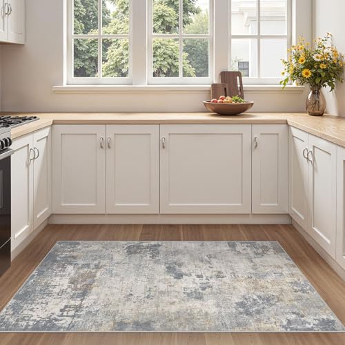 3x5 Area Rug Living Room Rugs (Blue Grey / 3' x 5' (Rectangular))