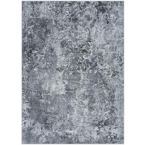 10x14 Area Rugs for Living Room Washable Dining Room Black (Black / 10' x 14' (Rectangular))