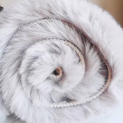 Ultra Soft Faux Rabbit Fur Rug 5x8 (Grey / 5*8Ft)