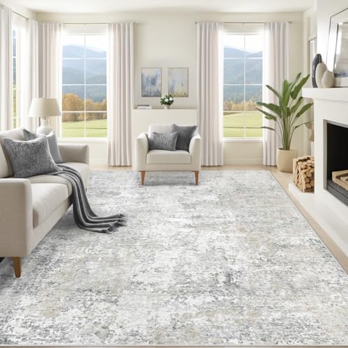 10x14 Area Rugs for Living Room (Beige Grey / 10' x 14' (Rectangular))