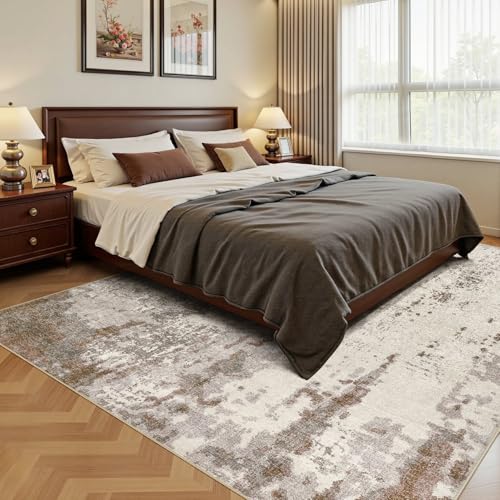 10x14 Washable Area Rug (Brown/Grey/Beige / 10' x 12' (Rectangular))
