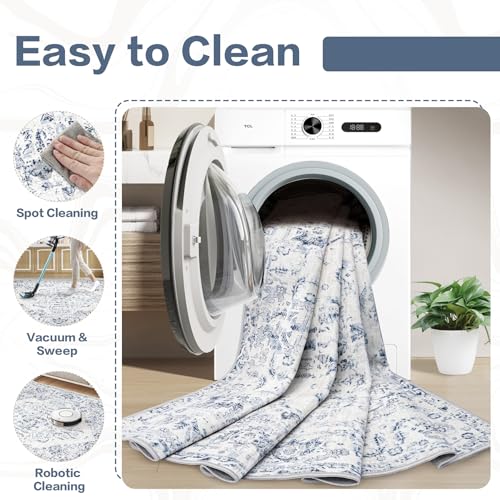 6x9 Area Rugs for Living Room (Blue / 6' X 9' (Rectangular))