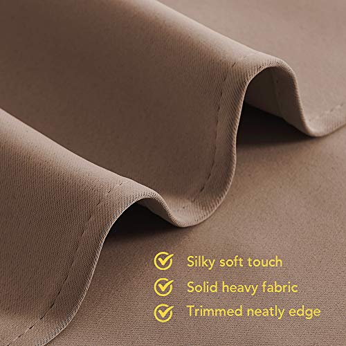 Window Draperies Blackout Curtain Panels (Cappuccino / 42"W x 80"L (Pack of 2))