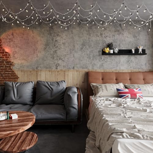 Extra Wide Large Size Grey Concrete Wallpaper Peel and Stick Industrial Cement Wall Paper Matte Light Brown Beige 48"×118" Concrete Contact Paper for Countertops Wall Covering for Bedroom Bathroom (Gray / 48" x 118")