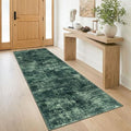 Abstract Runner Rug 3x8 Ft Washable Runners for Hallways (Dark Green / 3' x 8' (Rectangular))