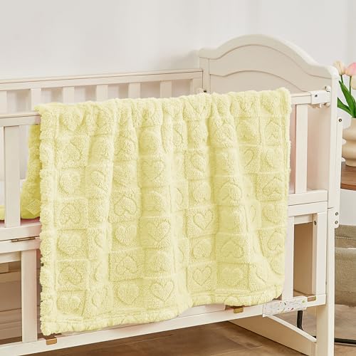 Heart Baby Blanket (01 Yellow / 30"x40")