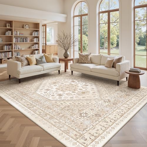 9x12 Area Rugs for Living Room (Cream/Beige / 9' x 12' (Rectangular))