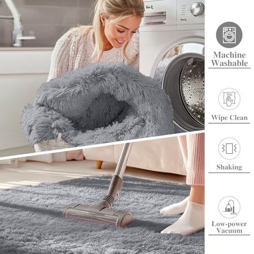 2x5 Machine Washable Runner Rugs for Hallway (2x5 Ft / Light Grey)