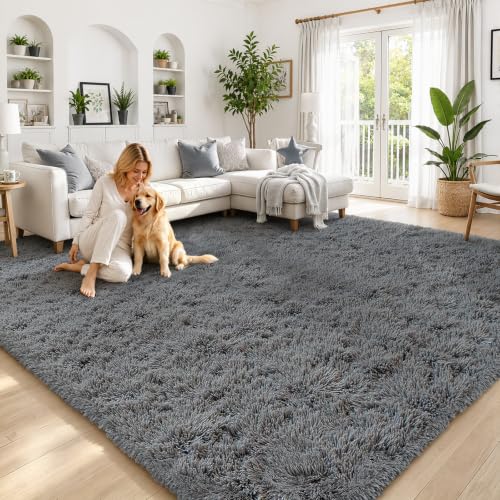 4x6 Area Rugs for Bedroom (Dark Grey / 4' x 6' (Rectangular))