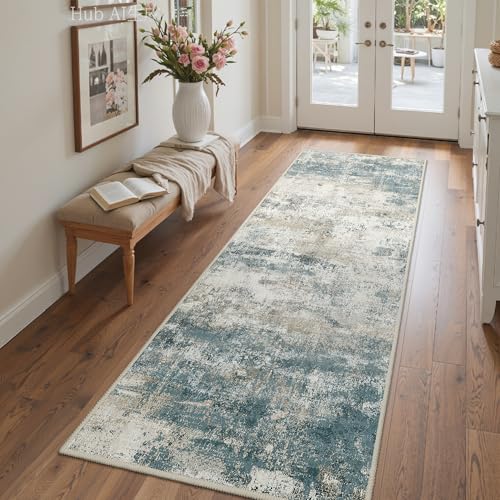 2'6"x6 Runner Rug for Hallway (Navy Beige / 2'6" x 6' (Rectangular))