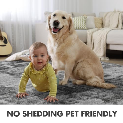8x10 Ft Extra Large Shag Rugs for Living Room (Fd Grey 5sm12 / 8' X 10' (Rectangular))