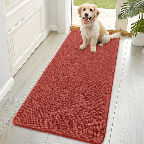 Dog Door Mat for Muddy Paws 70x35 (Maple Red / 70" X 35")