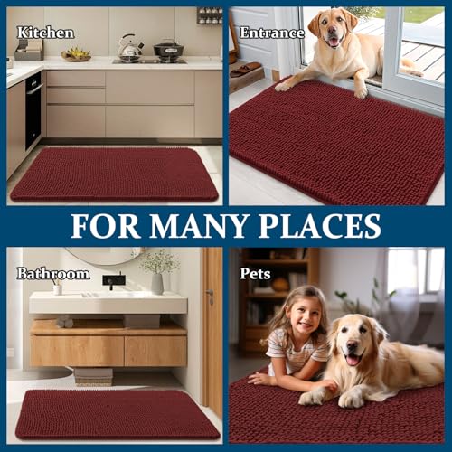 Dog Door Mat for Muddy Paws 47x24 (Caramel Russet / 47" X 24")