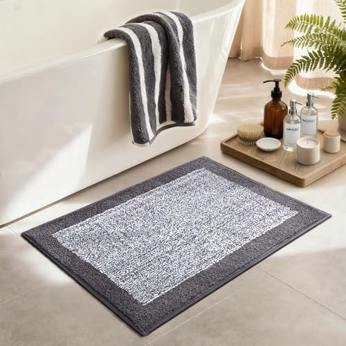 36x24 Large Bathroom Rugs Non Slip Washable (A-grey / 2' x 3' (Rectangular))