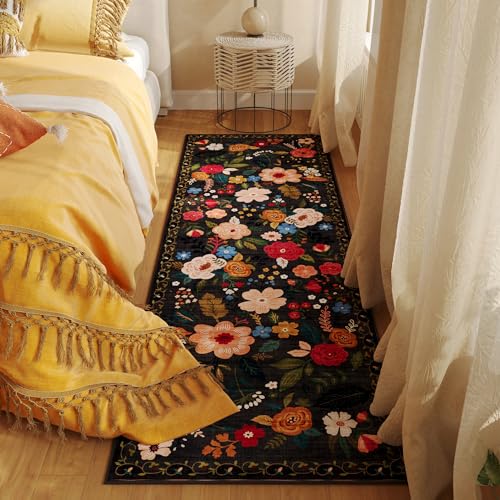 Runner Rug 2x6 Washable (Black / 2' x 6' (Rectangular))