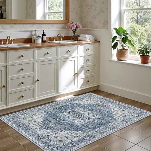 2x3 Area Rugs Living Room (Blue / 2' x 3' (Rectangular))