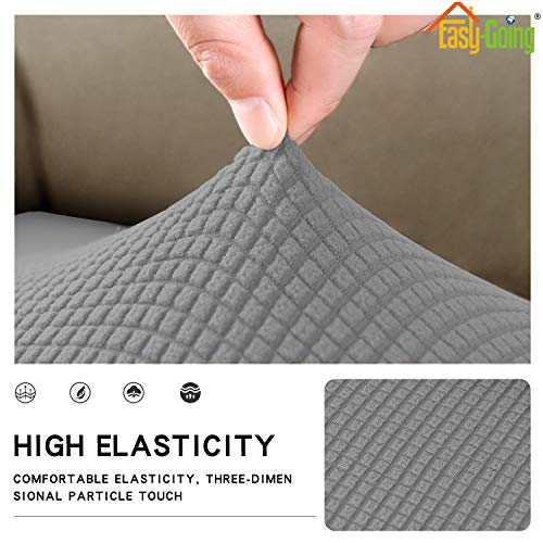 Stretch 1 Piece Oversized Couch Cushion Cover for Sofa (X Large / Light Gray)