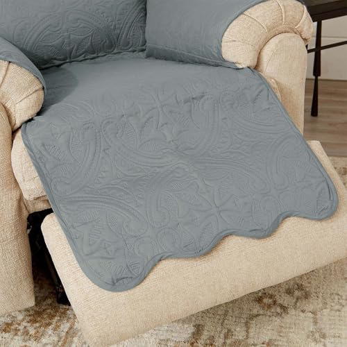 Reversible Recliner Cover (Recliner / Mirage Gray / Flax)