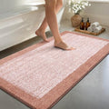 60x24 Long Bathroom Rugs Non Slip Washable (Pink / 2' x 5' (Rectangular))