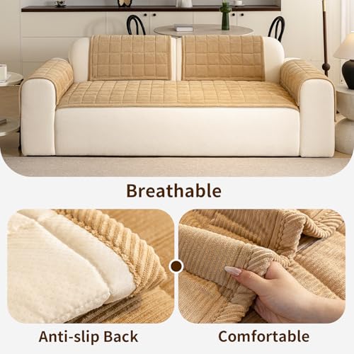 Couch Covers for Dogs (Light Brown / 1PC/27.6"x27.6")