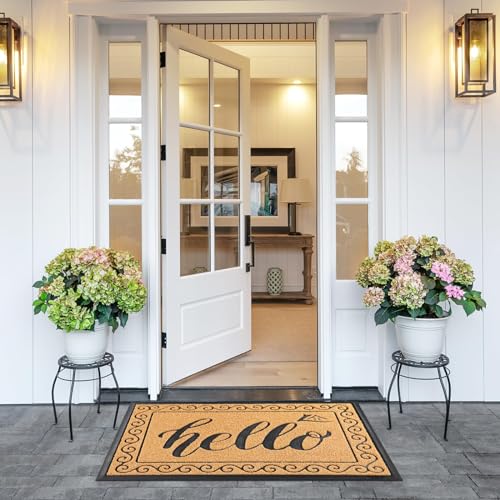 Welcome Mats for Front Door 29.5x17 (Yellow / 29.5x17 Inch)