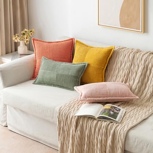 Decorative Throw Pillow Covers for Couch 16x16 Light Olive Green (Light Olive Green / 16" x 16" (Pack of 2))