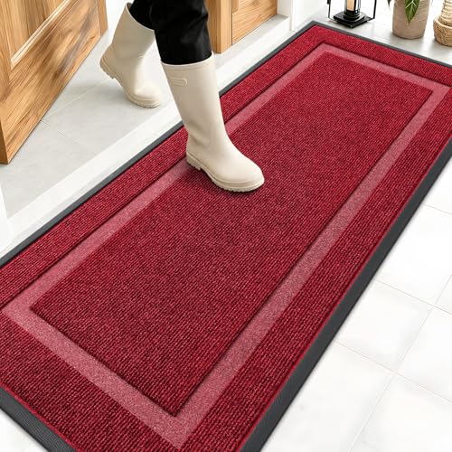 Front Door Mat Outside 59x20 (Wine Red / 59" x 20")