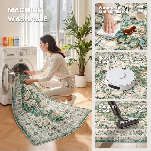 8x10 Area Rugs for Living Room (Green / 8' x 10' (Rectangular))