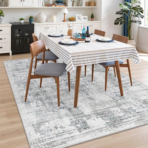8x10 Area Rugs for Living Room (Blue/Grey / 8' x 10' (Rectangular))