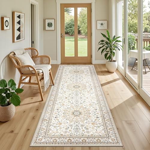 Hallway Runner Rug (Beige / 2'6" x 8' (Runner))