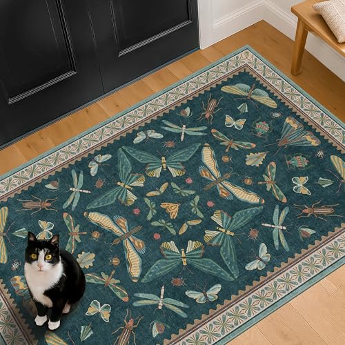 Teal 3x4 Entryway Rug (3' x 4' (Rectangular) / Teal)