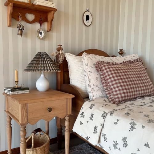 Striped Wallpaper Peel and Stick Neutral Self (Neutral / 17.32"x 590.55")