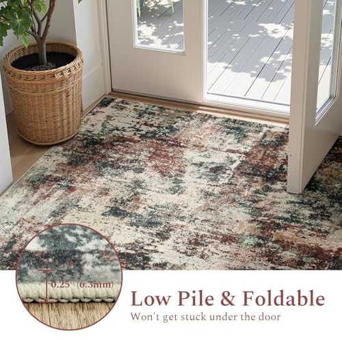 5x7 Area Rugs for Living Room (04-rust / 5' x 7' (Rectangular))