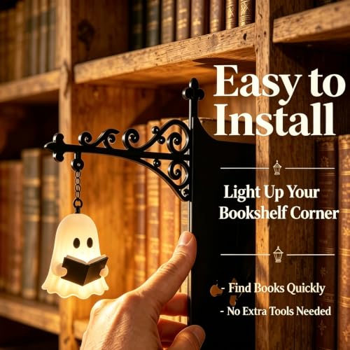 Library Lantern Mini Bookshelf Lamp (Ghost / 1PC)